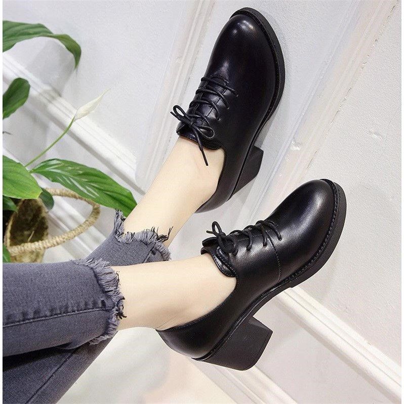 undefined6 centimeter Autumn With crude Single shoes Versatile England Retro ins leather shoes Frenum Casual shoes Work shoes High-heeledundefinedin the Women's Shoes, Low shoes  category - from Buy2taobao.com to provide professional Taobao agent buy service