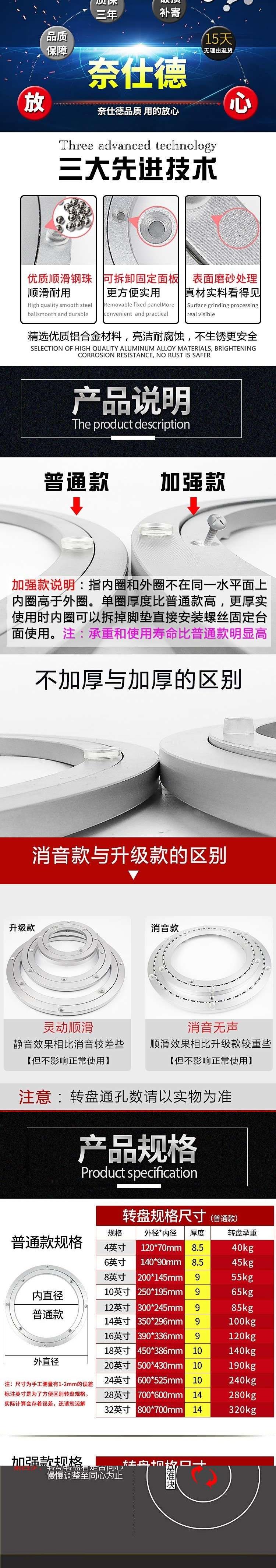 Bàn xoay nồi lẩu bàn bàn xoay đáy bàn đầu bàn xoay bàn đồ nội thất m bàn bản lề bàn - FnB Furniture 	chân bàn inox	