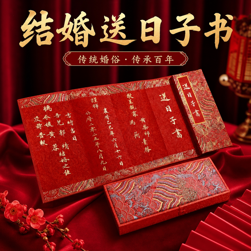 【送日子书】订婚提亲成套锦盒