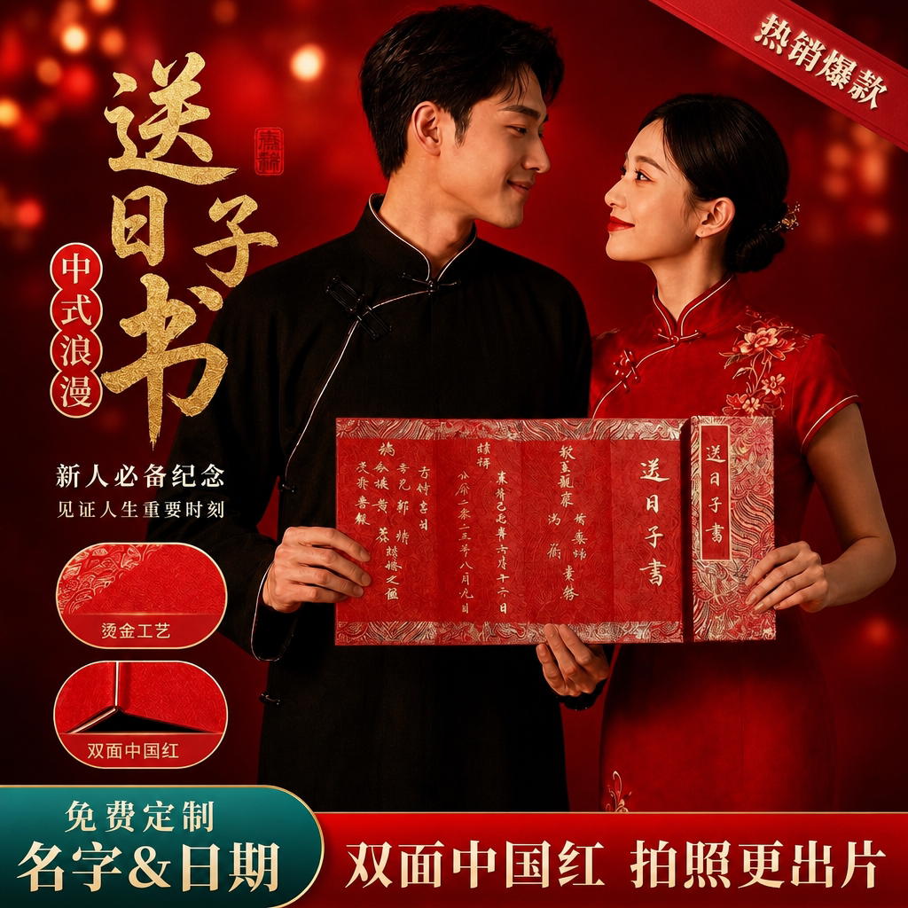 【顺丰包邮】送日子书婚书订婚书