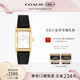 COACH 罗一舟推荐 蔻驰REESE方表盘石英手表女表情人节礼物