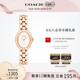 COACH 罗一舟推荐 蔻驰SAMMY老花压印女表浴缸手表情人节礼物
