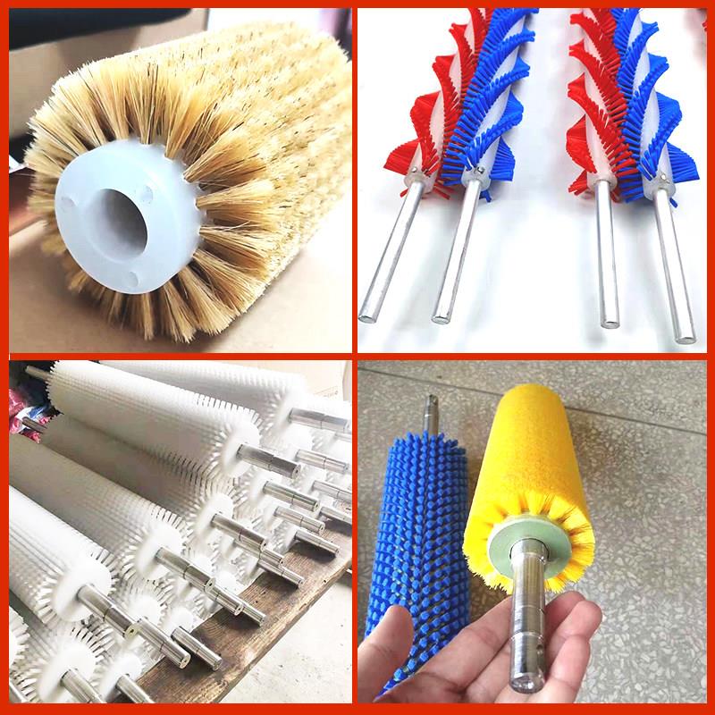 工业毛刷辊滚筒刷防静电毛刷尼龙丝清洗辊耐磨耐用空心除尘毛刷轮