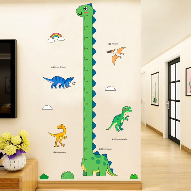 儿童卡通身高贴纸墙装饰记录宝宝身高贴墙贴画自粘可移除不伤墙,家居饰品,身高贴,淘宝优惠券,粉丝福利购,淘宝优惠卷