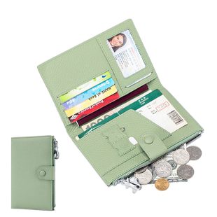 丹麦梵勒防盗刷出国留学旅行护照包多功能收纳证件包护照夹女卡包