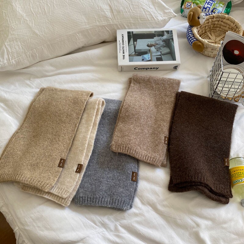 어린이 스카프 가을 겨울 새  소년과 소녀를위한 한국 스타일 목 스카프 따뜻한 양모 스카프 어린이 스카프