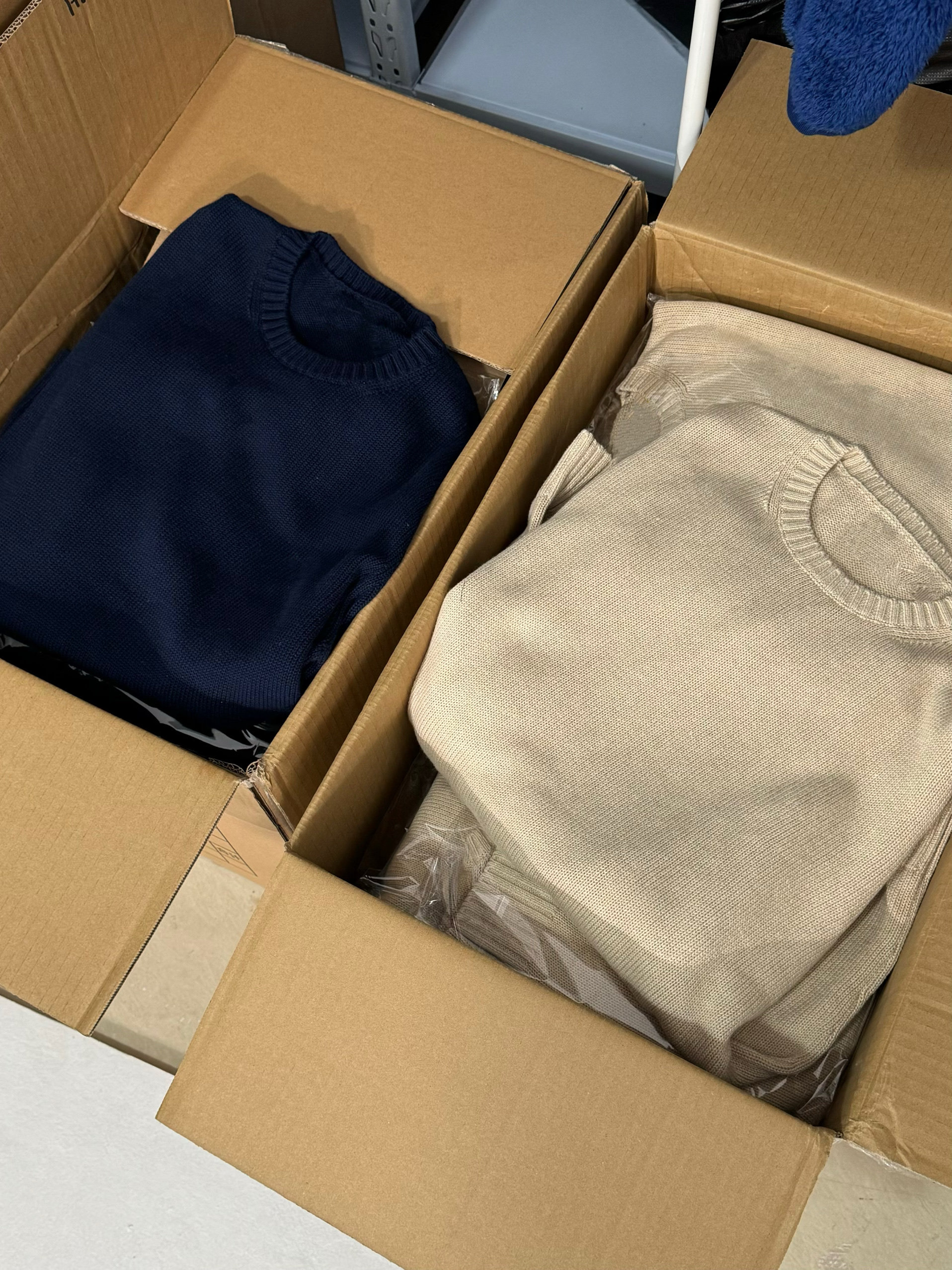 thumbnail for Regular fit cotton jumper knitted sweater pure cotton knitwear