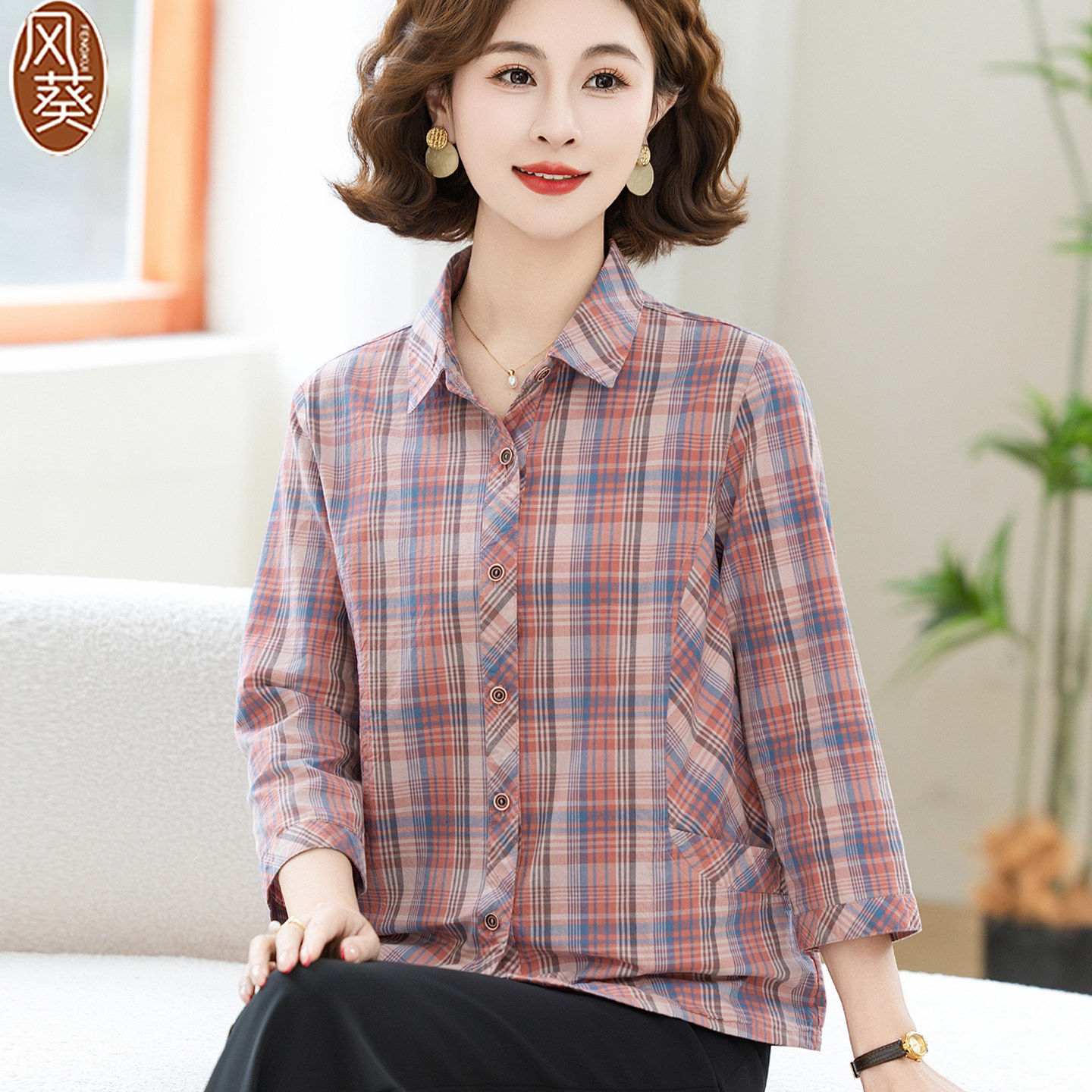 妈妈夏装2026新款纯棉麻