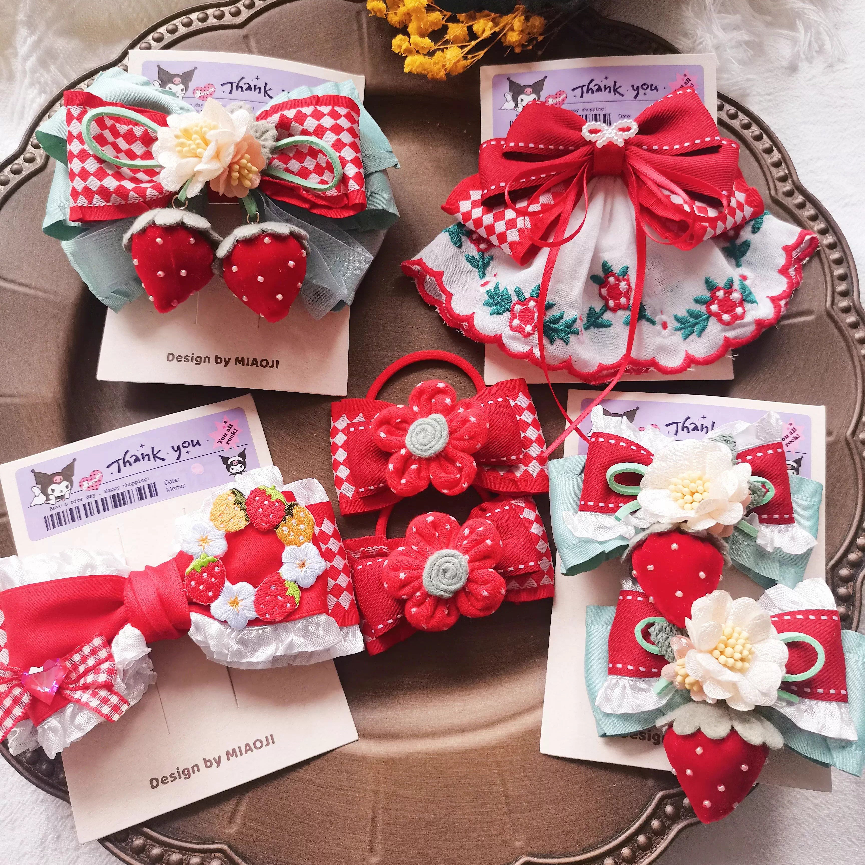 手作田园森系女孩儿童发饰