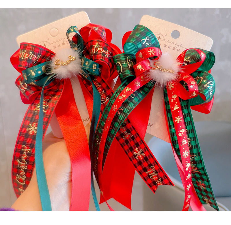 手作圣诞节日派对礼帽发夹
