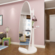 简约全身镜子旋转落地家用全身镜移动旋转立体大镜女学生宿舍卧室