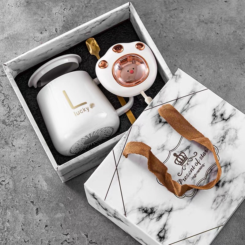 杯子伴手礼定制logo创意毛巾暖手宝活动小礼品开业礼盒美容院赠品