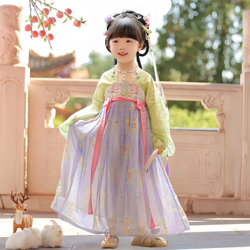 女童汉服新款高端仙气表演古风装