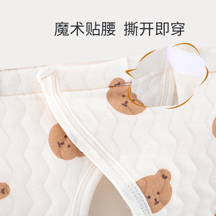 刚初生儿和尚服 02个月宝宝分体夹棉冬装 新生儿保暖内衣套装 秋冬季