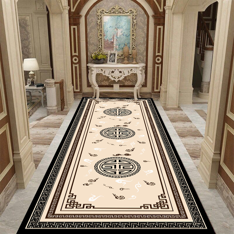 中式走廊地毯家用入户门过道酒店走廊轻奢地毯阳台可裁剪定制地垫,居家布艺,地毯,淘宝优惠券,粉丝福利购,淘宝优惠卷