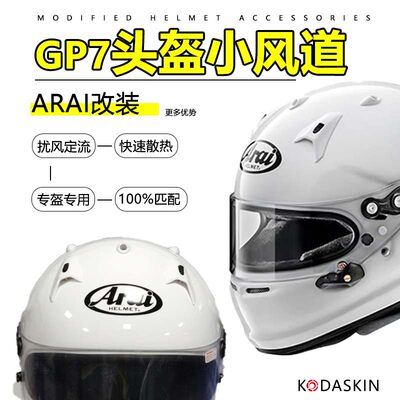 KODASKIN适用GP7头盔改装小风道