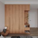 工厂定制实木衣柜樱桃木独立衣橱家用卧室整体简约衣帽间一门到顶