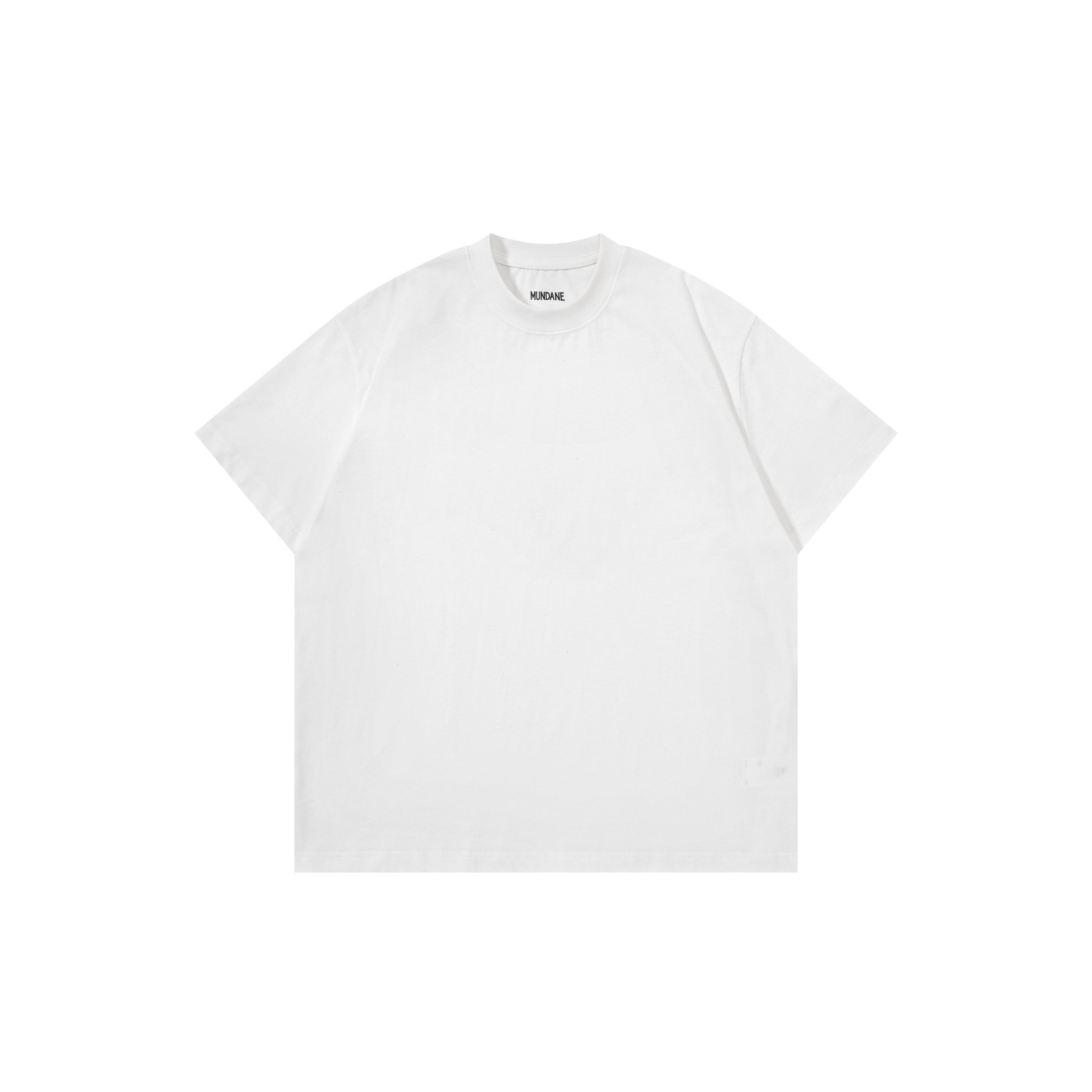 MUNDANE 26SS 素色纯棉宽松廓形t恤