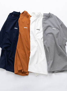 MUNDANE (MDE) 纯色logo美式潮流短宽廓形短袖T恤 索罗娜面料