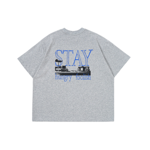 MUNDANE 主题标语手绘印花宽松廓形索罗娜t恤 25SS