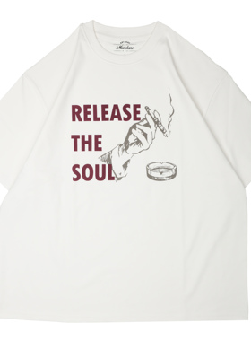 MUNDANE (MDE) 美式复古街头潮流宽松廓形雪茄印花短袖T恤索罗娜