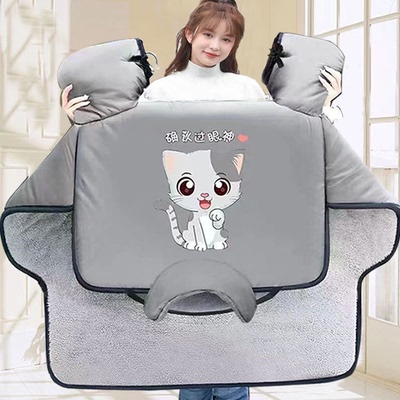 加绒加厚挡风被冬季加绒挡风