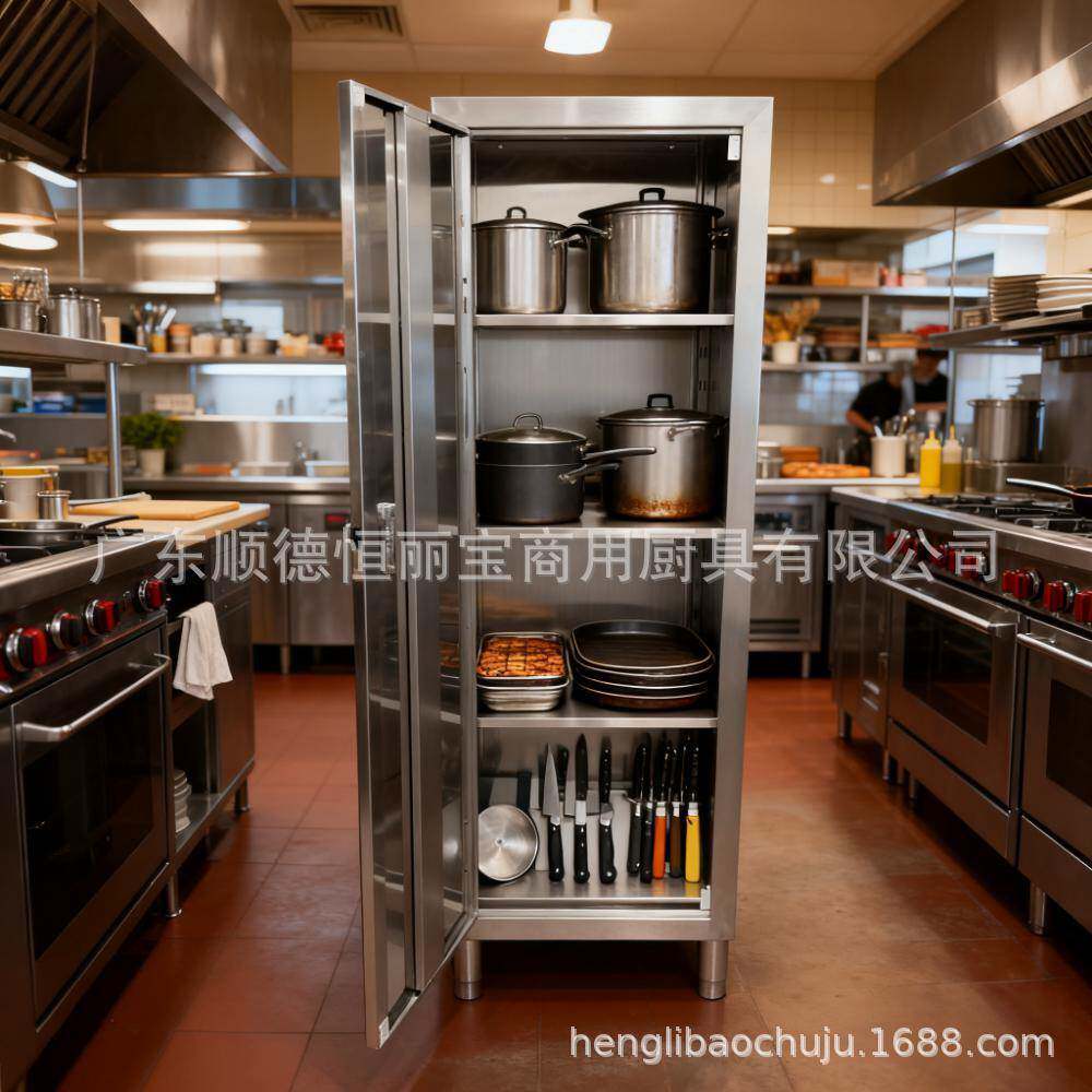 恒丽恒丽宝304不四锈钢层分门储纳物柜厨房餐具收落地简约大区容