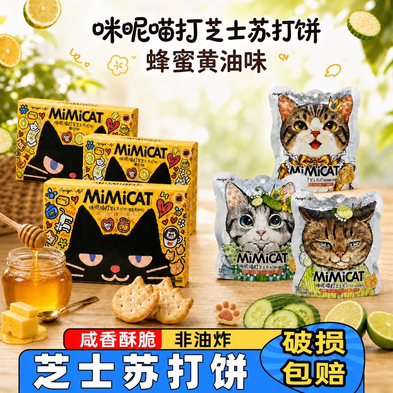 Aoligei奥力给芝士苏打饼干