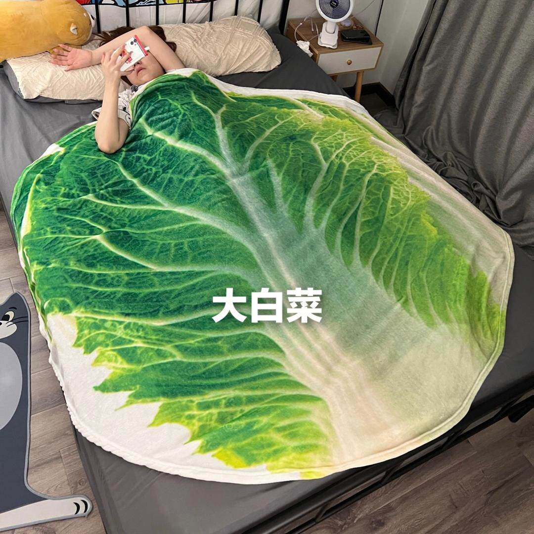 재미있는 선물 팬케이크 담요 스포츠 담요 인터넷 연예인 창조적 인 피자 수란 야채 양배추 팬케이크 라운드 척