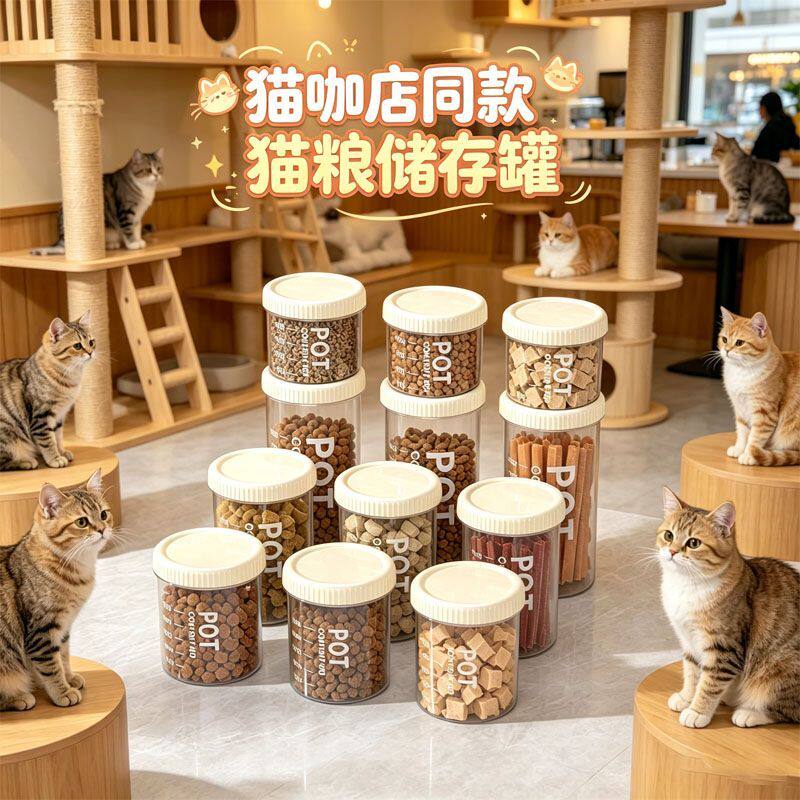 密封罐塑料食品罐储存储物罐收纳罐五谷杂粮厨房零食冰箱收纳盒