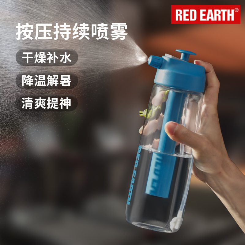 夏日喷雾水杯tritan随行杯子户外运动水杯健身水杯男女骑行水壶