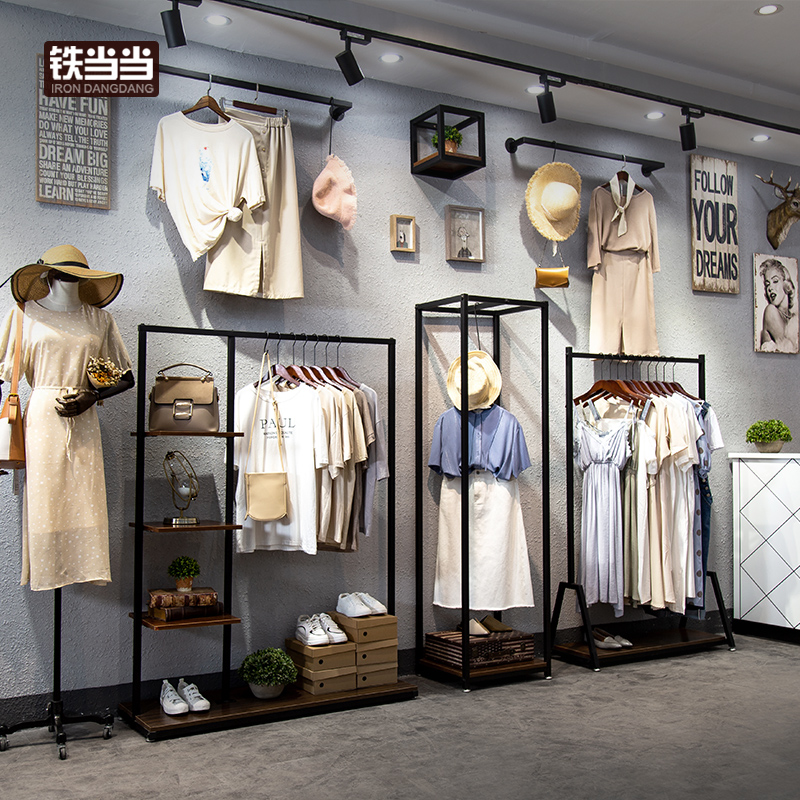 (用1元券)韩国简约服装店展示架装修时尚衣架