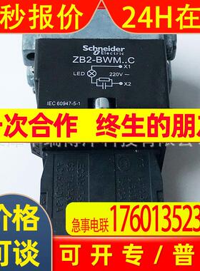 ZB2BWM31C基座触点LED模块绿色辅助触点1NO电压220VAC