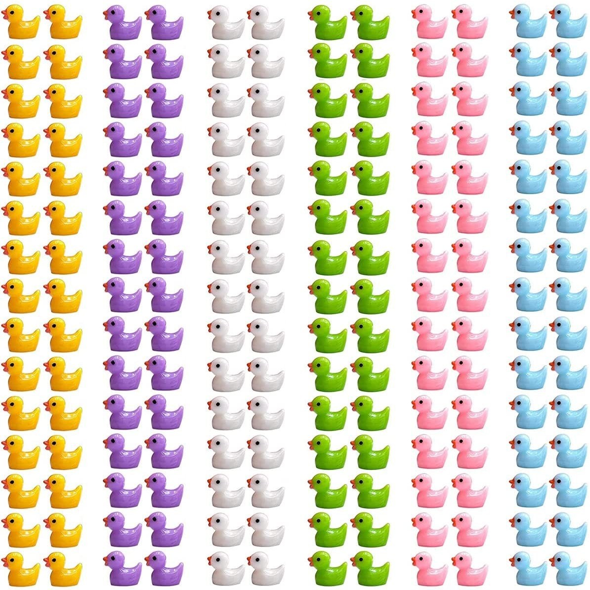 多肉装饰微景观糖果色小鸭子创黄鸭动物装饰树脂摆件手机壳diy饰