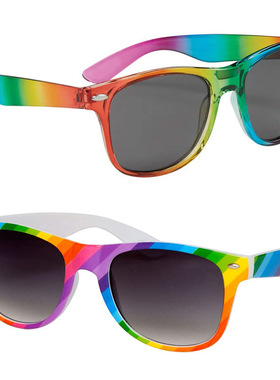 FDA太阳镜礼品米钉墨镜节日派对rainbow彩虹眼镜