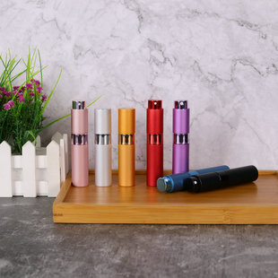 10ML便捷式旅游出行香水笔 口红型旋转伸缩喷雾瓶 铝制小样分装瓶