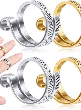 钩针带线指环手饰个性织带饰品钩毛线泰银食指编织钩织尾戒戒指