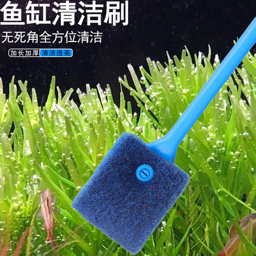 水族箱刷子玻璃刷鱼缸清洁工具鱼缸刷长柄鱼缸刷加长鱼缸玻璃擦