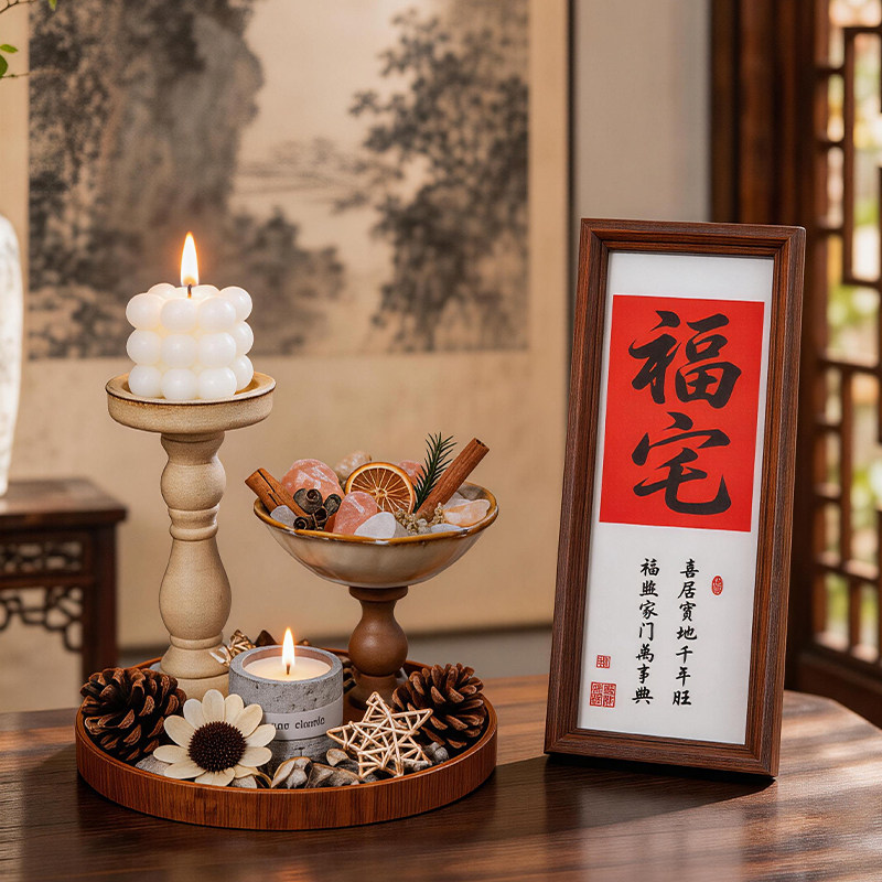 香薰晶石玄关摆件高级感小众客厅布置搬新家仪式用品乔迁之喜装饰图片