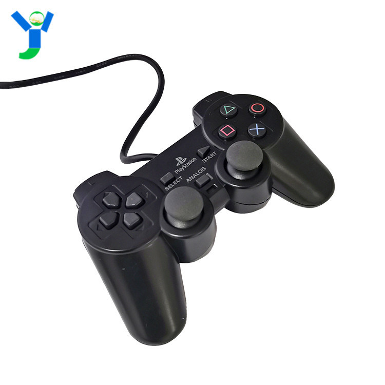 PS2 유선 컨트롤러 듀얼 모터 듀얼 진동 컴퓨터 컨트롤러 베어 지원 PS2 PS1 콘솔