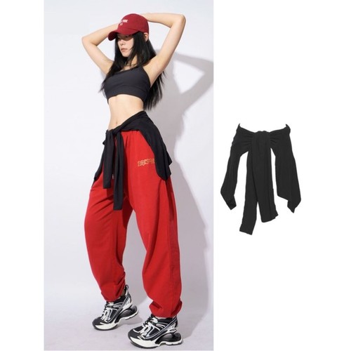 腰封裙叠穿屁帘高级爵士舞屁帘嘻哈屁帘腰封百搭显瘦开衫罩衫外套