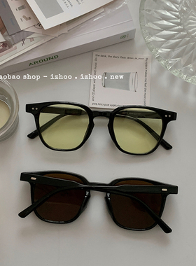 大框显脸小墨镜女高级感方形茶色