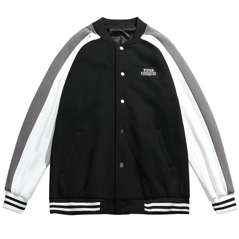 日系平铺2021秋冬新品潮牌撞色拼接棒球服外套H3605,男装夹克,电商A362