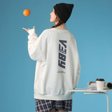 中性风2021秋新款圆领套头卫衣女情侣宽松穿搭外套G3002，女装卫衣/绒衫，电商A362