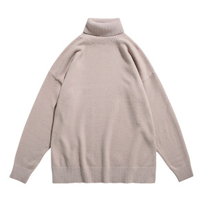中性2021秋冬新款百搭柔软纯色打底针织高领毛衣D229图片
