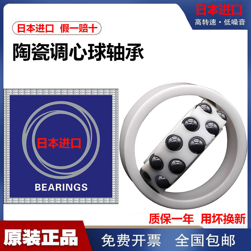 日本进口陶瓷耐腐蚀调心球轴承