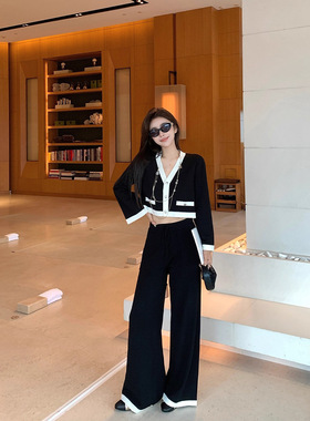 coco静奢千金 2黑白舒适区~简奢优雅系拼色小香系列黑白拼色套装