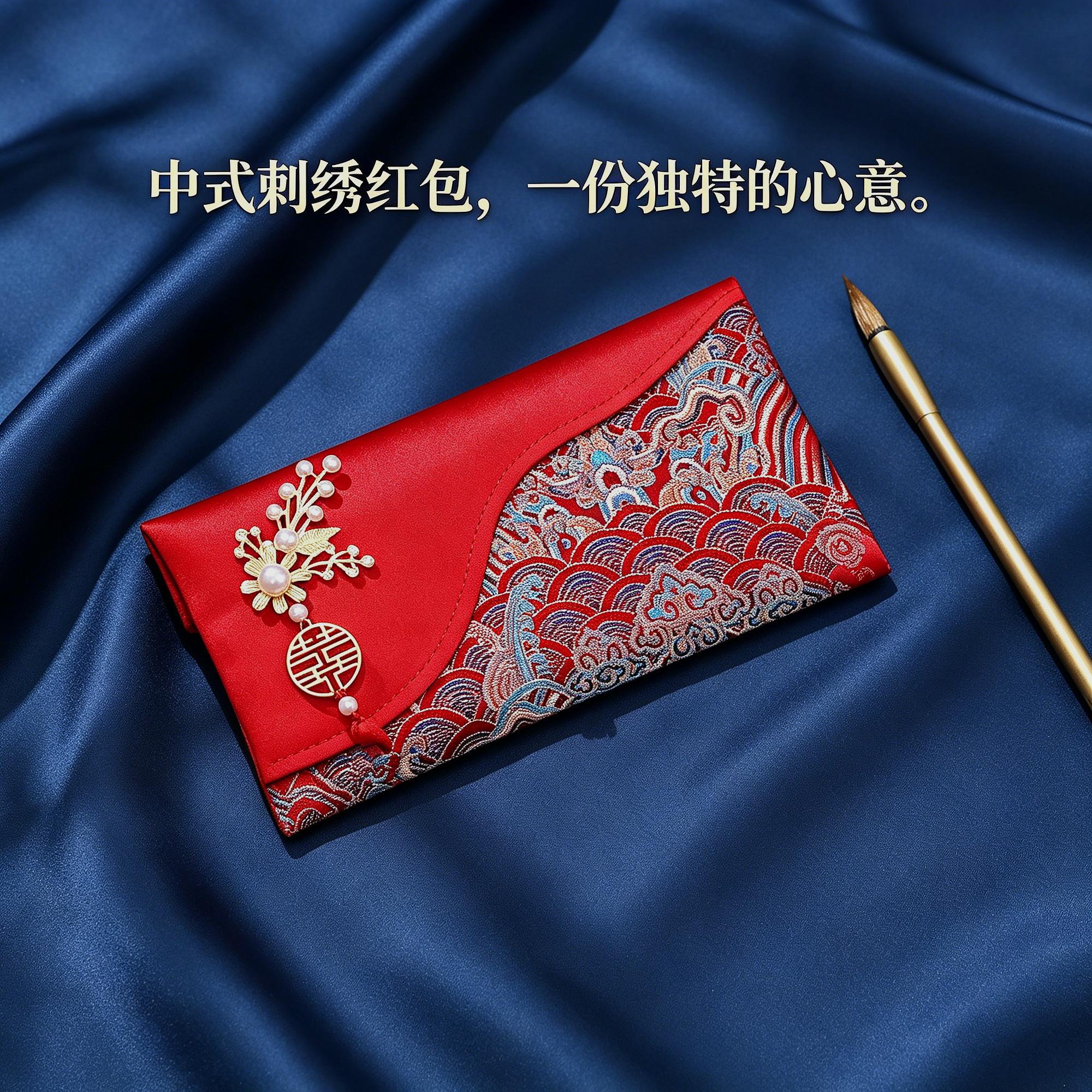 结婚专用万元喜包改口布艺红包