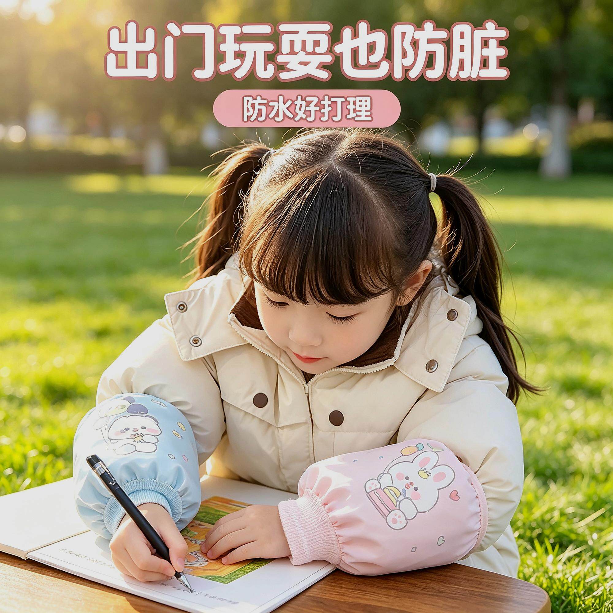 袖手隐形防脏护袖儿童袖套防污