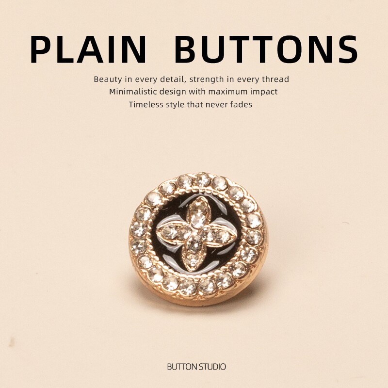 纽扣扣子灰绿色手动大人秋冬好